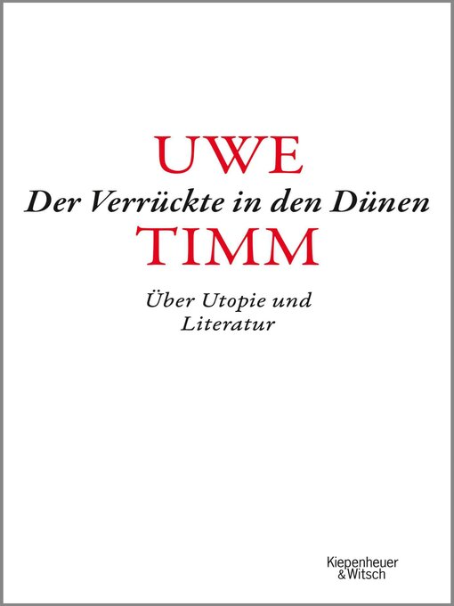 Title details for Der Verrückte in den Dünen by Uwe Timm - Wait list